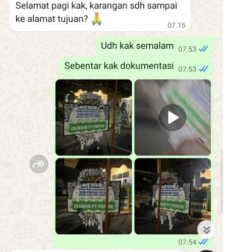 Pengiriman Papan Bunga Selamat Pangkalan Jati Baru Cinere
